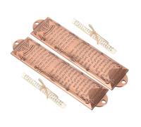 Luxshiny 2pezzi Mezuzah con Pergamena Sacra Decorazione Religiosa Ebraica per Porta e Finestra Antico Simbolo di Fede e Tradizione per La Casa e Regali Speciali