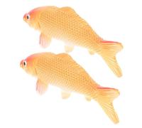 Luxshiny 2pezzi Modelli Di Pesci Simulati Pvc Decorazioni Sottomarine Realistiche Per Fotografia e Collezione Adornamenti Di Carpa Per Atmosfere Incantevoli