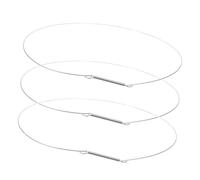 Luxshiny 3 Pezzi Morsetto a Molla in Acciaio Inox per Guarnizione Oblò Lavatrice 34 Cm, Anello di Tenuta per Sportello Lavatrice a Carica Frontale, Ricambio Compatibile per Lavatrici