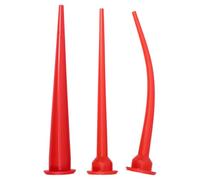 Luxshiny 3 pezzi Ugelli per Estesi Kit Applicatore Sigillante Punta Fine Curva e Grossa per Applicazioni Precise e Sostituzione Utensili Calafataggio