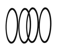 Luxshiny 4 Pezzi Anello di Tenuta per Bottiglie in Silicone, Guarnizione Coperchio per Bicchiere e Bottiglia, 16-20 Oz, Nero, per Tazze da Viaggio e Bottiglie Sportive