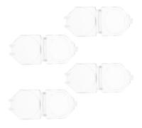 Luxshiny 4 Pezzi Copertura Protezione Pulsante Arresto Emergenza Trasparente in PC Versatile e Semplice per Proteggere Interruttori Industriali Design Delicato