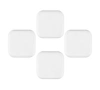 Luxshiny 4 Pezzi Fermaporta da Muro in Silicone Bianco Antiscivolo Protezione Parete Autoadesiva per Maniglia della Porta per Casa e Ufficio
