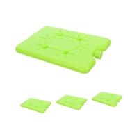 Luxshiny 4 Pezzi Ghiaccio Riutilizzabile 200ml per Lunch Box e Bevande Design Sottile in PE Verde per Spiaggia e Borse Scuola