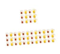 Luxshiny 4 Set Mini Tazza Di Birra Boccale Di Birra Tazze Da Bere in Miniatura Bambola Adorabile Casa Di Bambole Mini Roba Modelli Di Bicchieri Di Birra Mini Cose Resina 20 Pezzi * 4