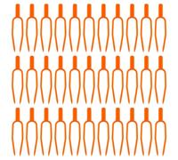 Luxshiny 400 Pezzi Clip di Fissaggio per Piante Rampicanti in Plastica Arancione, Morsetti Rapidi e Semplici per Supporto di Fragole e Fiori in attività di Giardinaggio