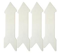 Luxshiny 4pezzi Arrow Wood Cutouts Legno Grezzo Per Progetti Slices Legno Naturale Per Decorazioni Fai Da Te e Abbellimenti Creativi