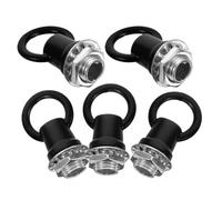 Luxshiny 5 Ganci a Vite Chiusi M10 Neri Dado, Anelli di Sospensione per Lampadari, Estensione Catena per Lampade a Sospensione, Accessori per Apparecchi di Illuminazione, Installazione Fai