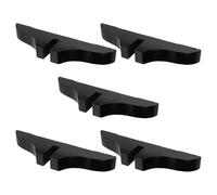 Luxshiny 5 Pezzi Base di Supporto per Schermo in Legno Nero, Resistente e Versatile, per Divisorio da Ufficio e Casa, Stabilizzatore per Pannelli Divisori Pieghevoli