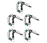 Luxshiny 5 Pezzi Bead Chain Counter da Golf in Plastica Nero, Contatore dei Punteggi Design a Perline Scorrevoli, per Golfista sul Campo da Golf Colore Casuale
