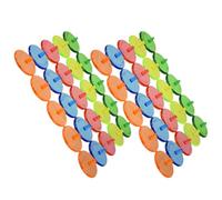 Luxshiny 50 Pezzi Marcatore Rotondo in Plastica Riutilizzabile | Formato Tascabile da 45g, Inserimento Rapido nel Prato, per Torneo e Uso Sul Campo Colore Casuale