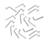 Luxshiny 50 Pezzi Perni di Caduta in Ferro Resistenti alla Corrosione per Scaffalature Portapallet, Bulloni a J di Sicurezza per Mobili e Rack, Accessori Pratici per Organizzazione