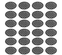 Luxshiny 500 Pezzi Tappetino di Rete per Drenaggio Vaso Rotondo in Plastica Nero, Accessorio per Vasi e Fioriere, Migliora la Salute delle Radici, per Giardino e Coltivazione Indoor