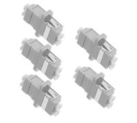 Luxshiny 5pezzi Accoppiatore in Fibra Ottica Lc per Connettori in Fibra Simplex Design Split per Connessioni Stabili Materiale Plastico Durevole per Data Center e Reti