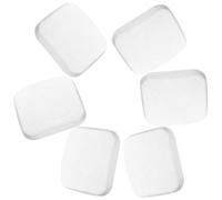 Luxshiny 6 Pezzi Proteggi Porta in Silicone Bianco Forma a Balena, Paraurti per Maniglia Che Assorbe Urti e Previene Collisioni, per Protezioni da Parete Domestiche