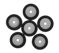 Luxshiny 6 Pezzi Rullo di Pressione Nero in Plastica e Gomma per Lettore Audio e Videoregistratore Vhs, Ricambio Pratico per Sostituzione di Puleggia Dentata Usurata
