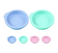 Luxshiny 6 Pezzi Stampo in Silicone per Mini Torta 4 Pollici Antiaderente Riutilizzabile per Dolci e Torte per Cottura e Piccoli Incontri Familiari