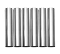 Luxshiny 6 Pezzi Stampo per Dolci in Acciaio Inossidabile Argento, Tubo Cilindrico Grande per Pasticceria, Facile da Usare e Pulire, per Baking e Croissant