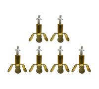 Luxshiny 6 Pezzi Stoppini per Candele Supporto a Tre Gambe in Rame, Accessori per Lampade a Olio, Design Semplice e Decorativo per Decorazioni Casa e Compleanni