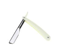 Luxshiny 6 Pezzi Supporto Rasoio Manuale Vintage in Acciaio per Barba Uomo | Uso Fluido, Delicato sulla Pelle, Pratico e Sicuro, per Salone Parrucchiere, Bianco e Nero