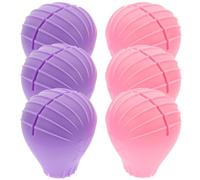 Luxshiny 6pezzi Cover Protettive in Silicone per Pennelli Trucco Antipolvere e Forma Intatta Custodia Portatile per Viaggi e Conservazione Pennelli Cosmetici Protezione e Pulizia