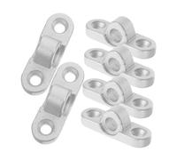 Luxshiny 6pezzi Staffa Montaggio Inferiore Per Tendalino in Acciaio Staffe Supporto Per Da Sole Per Camper Accessori Fissaggio Per Tendalini