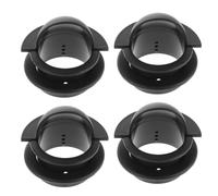 Luxshiny 8 Pezzi Coppa Porta Pallina per Biliardino, Coppa Ingresso Pallina per Calcio Balilla, Pp Nero, Design a 2 Fori, Installazione Facile, Compatibile , per Casa e Uso Commerciale