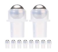 Luxshiny Accessori per Bottiglie a Rullo per Profumo e Olio Labbra, 10 Pezzi in Plastica e Acciaio, Pratici per Produzione Fai-da-te e Miglior Uso del Liquido