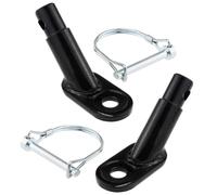 Luxshiny Accoppiatore per Rimorchio Bicicletta in Ferro Nero 2pezzi Gancio Traino Resistente Non Facile da Deformare per Trasporto e Animali