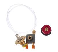 Luxshiny Adattatore Convertitore Bombola Gas per Cucina da Campeggio Sicuro e Durevole con Chiusura Automatica per Rifornimento Serbatoi Piccoli Kit Colore Casuale