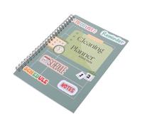 Luxshiny Agenda per Pulizie Riutilizzabile in Carta Verde Chiaro Layout Interattivo, Planner Settimanale per Lavoro e Viaggi per Adolescenti e Famiglie