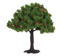 Luxshiny Albero di Frutta Modello Miniatura per Diorama e Paesaggi | Scenari e Plastica in Ferro Rami Dettagliati e Foglie Realistiche di Sabbia e Vetrina , Base Robusta da Tavola