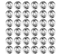 Luxshiny Anelli per Piatti da Batteria in Ferro Inossidabile Argento 100 Pezzi Accessori Versatili Facile Installazione per Tamburelli e Piatti per Performance e Prove