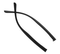 Luxshiny Aste di Ricambio per Occhiali Ergonomiche in Materiale Flessibile Nero, Coppia di Accessori per Montature per Riparazioni di Occhiali da Lettura e Vista