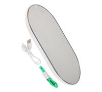 Luxshiny Bilancia Digitale da Bagno Portatile, Bilancia Pesapersone Mini in Vetro Temperato e Plastica, Nera, Misurazione Precisa, per Viaggio e Dormitorio, e Anziani