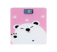 Luxshiny Bilancia Digitale per Ragazzo Ragazza e Rosa con Sensore Alta Precisione Portata Rilevatore Temperatura Interna Design Cartoon Sicuro e Anturto per Uso Familiare