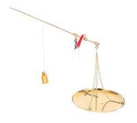 Luxshiny Bilancia Vintage in Rame da 250g Piatto per Pesatura Accurata, Leggera e Portatile, per Medicina Tradizionale Cinese e Uso in Erboristeria