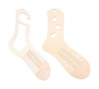 Luxshiny Blocchi per Calzini in Legno Fai da Te, Tendicalzini in Legno Modelli Traforati a Cuore, Set 2 Pezzi per Lavorare a Maglia e Esposizione Calze, Accessori Artigianali per Progetti