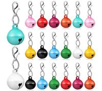 Luxshiny Campanelli Decorazione Carina e Resistente per Collari di Animali Domestici in Rame 20 per Collari di Gatti e Cani, per Decorazione Domestica