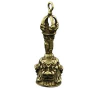 Luxshiny Campanello in Ottone Vintage Oro per Pendente Portachiavi e Decorazione Appesa, Resistente di Fattura Fine, per Artigianato e Uso Quotidiano
