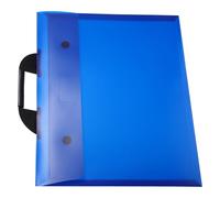 Luxshiny Cartella Porta Disegni A3 in Plastica Blu e Resistente allo Sporco, Borsa Portadocumenti Portatile per Ufficio e Conservazione di File e Documenti