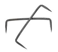 Luxshiny Chiodi a Doppia Punta per Lavorazione del Legno 2 Pezzi Elementi di Fissaggio Pesante Punte Appuntite per Recinzioni e Strutture