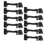 Luxshiny Clip Doppia per Esposizione Prezzo 10 Pezzi Morsetto Robusto in Ferro e Plastica, Supporto Doppia Faccia per Cartelli, per Negozio e Supermercato