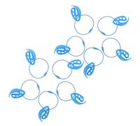 Luxshiny Clip per Disco da Lancio 10 Pezzi in Plastica Blu, Resistente alle Intemperie Meccanismo di Rilascio Rapido, per attività Sportive All'aperto
