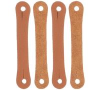 Luxshiny Clip Porta Bacchette Antiscivolo 4 Pezzi in Pelle PU, Anelli Controllo Bacchette 5A 7A, Accessori per Batteristi per Esercizi di Precisione e Correzione Posizione Colore Casuale