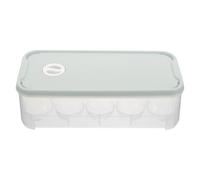 Luxshiny Contenitore per Uova Frigorifero Portatile 10 Posti in Plastico con Coperchio, Salvaspazio per Conservare Uova Fresche in Dispensa o Campeggio