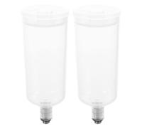 Luxshiny Contenitori per Vernice Design Smontabile per Aerografo Set 2pezzi in Plastico Bianco e Spruzzo di Precisione per e Rivestimenti Industriali