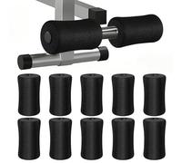 Luxshiny Copertura in Spugna per Rulli 12 Pezzi, Nero, Foro 22 Mm