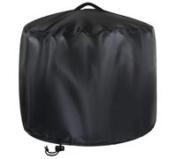 Luxshiny Copertura per Braciere Tondo, Copri Braciere Rotondo 420d Nero, per Fire Pit da Esterno e Casa, Antiusura, Antistrappo, Coulisse e Sacca di Conservazione