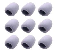 Luxshiny Copertura per Interviste e per Protezione dal Vento in Microfono Schiuma 9 Pezzi Riduzione del Rumore Karaoke